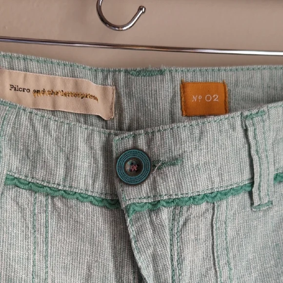 NWT Pilcro Light Green Wide Leg Pants Size 2/26 - Picture 3 of 9